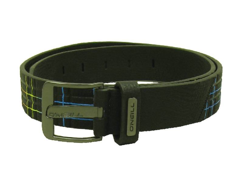 ONeill Guertel Belt Gr 95 Lieutenant schwarz bunt Dornschnalle kariert