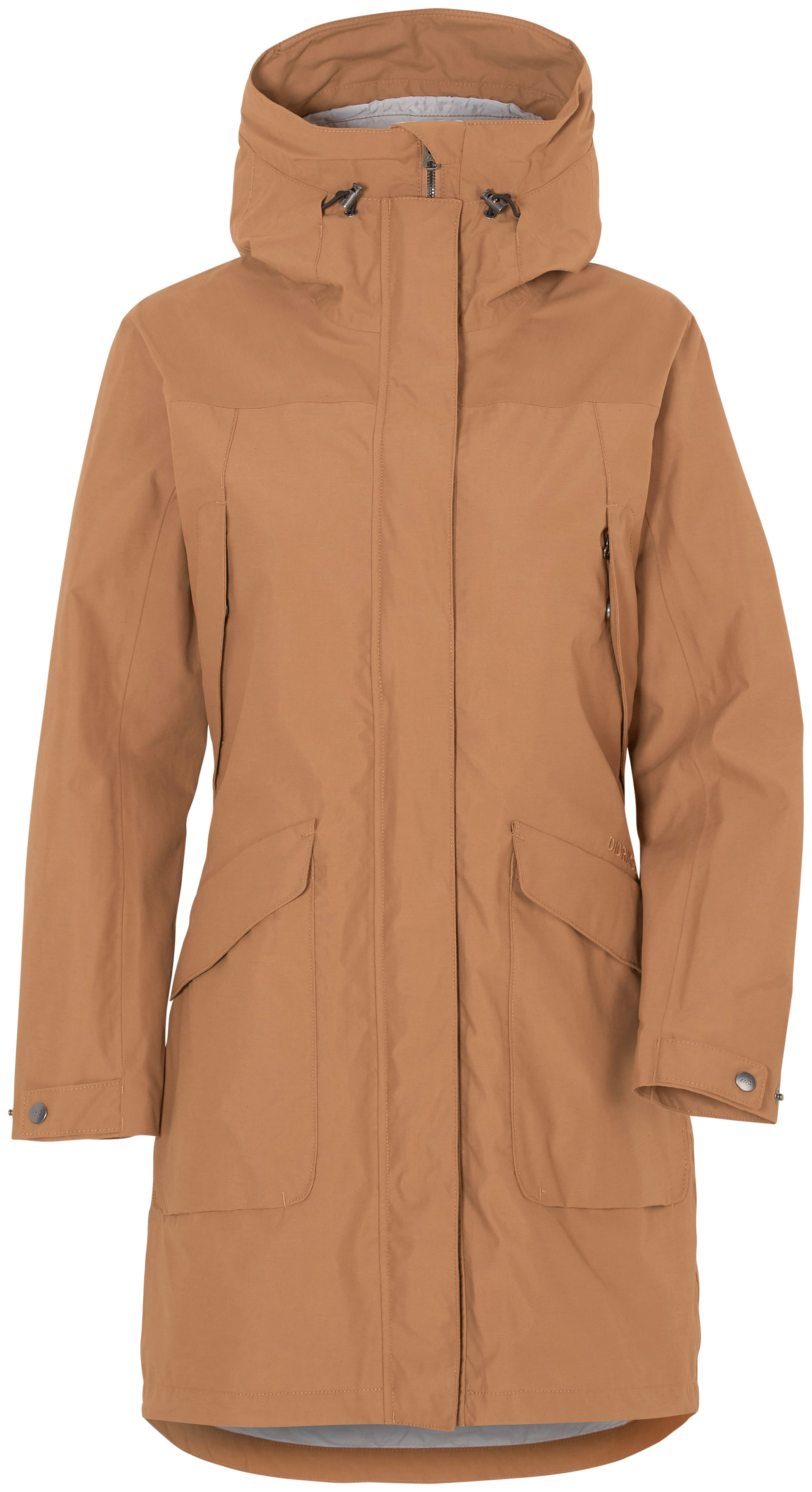 Didriksons Ladies Parka Jacket Agnes Wns Coat 3 Braun Windproof ...